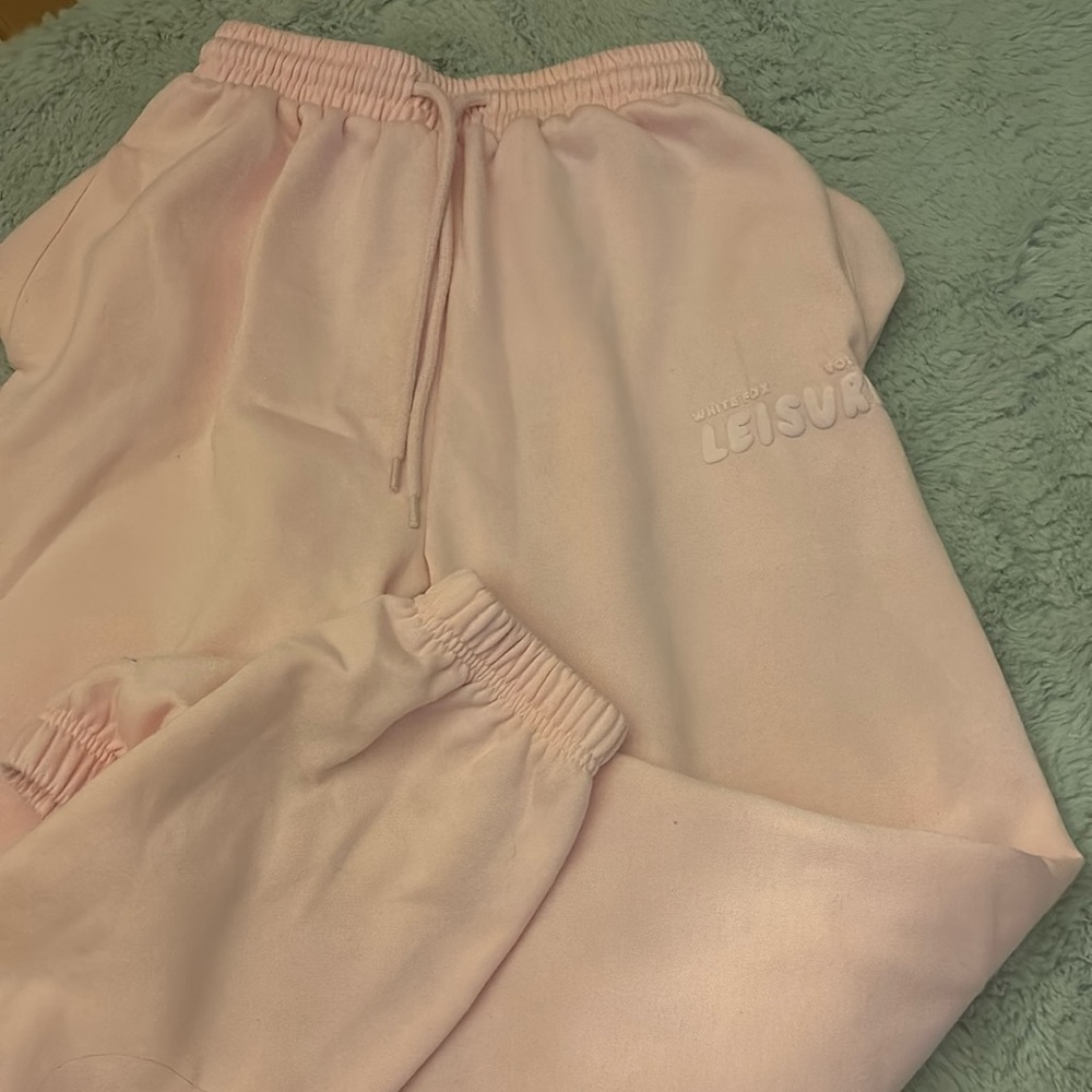 white fox sweatpants